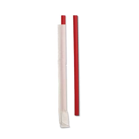 D & W Fine Pack D & W Fine Pack 7.75 Giant Individually Wrapped Red Straw, PK7200 DSGW24-300R
